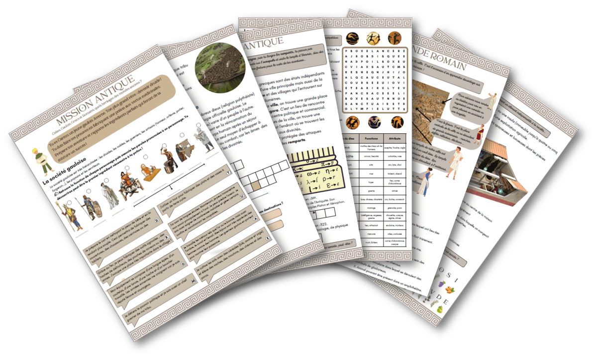 Mission antique – Gaulois, grecs, romains – Histoire CM1/6ème SEGPA